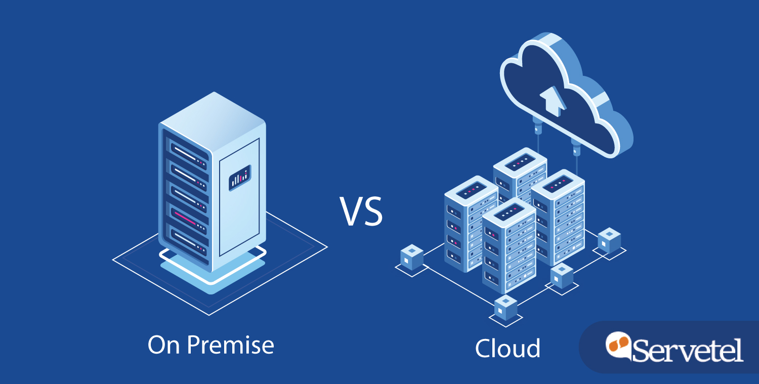 difference between on-premise and cloud telephony